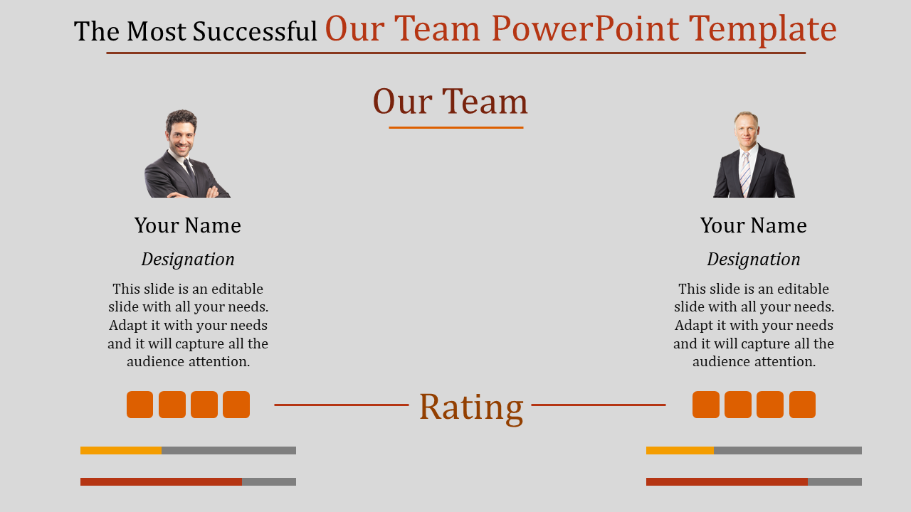 our team powerpoint template-The Most Successful Our Team Powerpoint Template